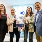 Silvia Arribas, la alcaldesa, Cristina Ayala, Laura Sebastián, directora general de la Fundación Círculo, y el concejal César Barriada.