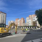 Imagen de las obras en la Plaza España.