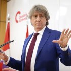 Carlos Martínez en un momento de la rueda de prensa ofrecida este miércoles en Valladolid.