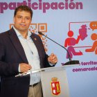 Carlos Gallo, presidente de Sodebur, durante el balance del Plan Estratégico de Burgos Rural 2020-2025