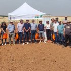 Visita a los campos de ensayo de UPA, el lunes pasado, en Castrillo de Solarana.