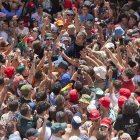 Imagen de una abarrotada Plaza del Trigo.