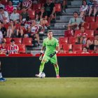 Bruno Iribarne, durante un partido con el Almería.
