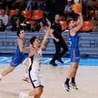 Imagen del partido entre el Tizona y Albacete.