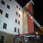 Intervención de los bomberos anoche en Santa Catalina.