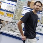 Lucas Vallejo García, investigador del grupo POLYMERS de la Universidad de Burgos.