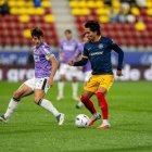 Curro Sánchez y Schneider, durante el partido.