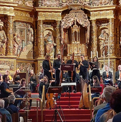 El grupo de ministriles 'La Danserye' participó en el concierto junto a Burgos Baroque Ensamble