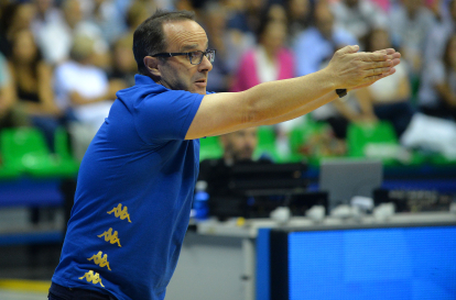 Ocampo durante el partido contra el San Pablo en el Coliseum.