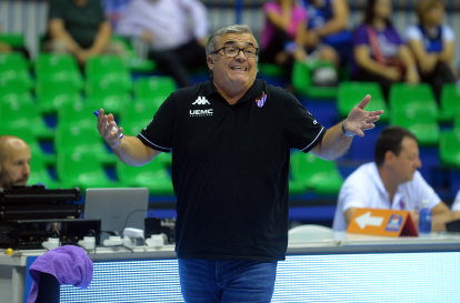El entrenador pucelano, Paco García.