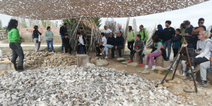 Un grupo participando en las actividades del Carex este domingo, último día del puente.