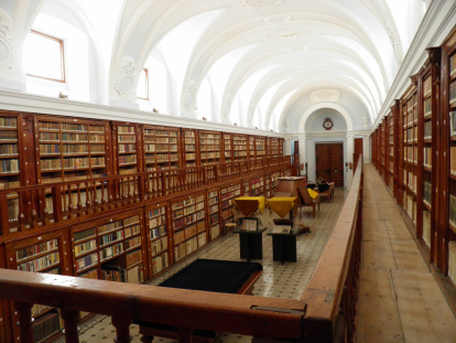 La biblioteca del monasterio de La Vid.