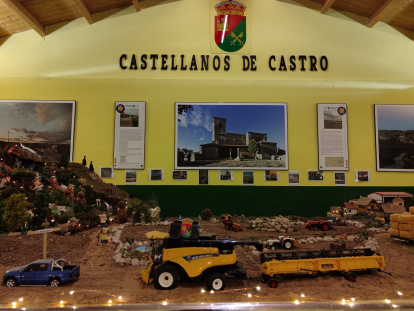 Detalle del Belén agrícola de Castellanos de Castro.