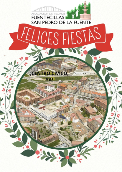 Felicitación navideña de la Asociación de Vecinos de San Pedro de la Fuente y Fuentecillas.
