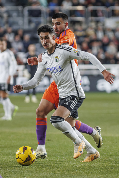 Imagen del partido entre el Burgos CF y el Albacete.