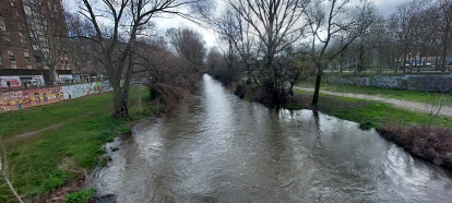Nivel del río Arlanzón a su paso por el centro de Burgos capital.