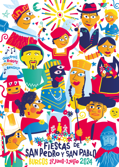 Cartel ganador que ilustrará las fiestas de San Pedro y San Pablo de 2024