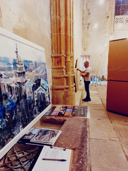 La muestra de Ismael Alí de Unzaga será la primera exposición de pintura que renovado templo.