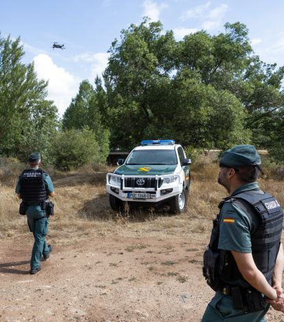 Uso de la aeronave en un dispositivo de búsqueda.