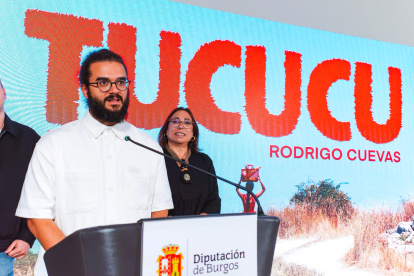 Rodrigo 'Cachorro', el portavoz de El Nido, durante la presentación de su nuevo trabajo.