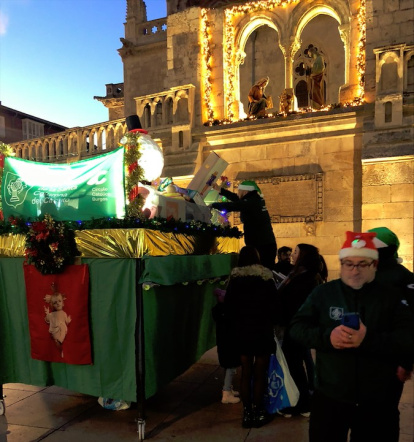 Recogida de juguetes de la Cofradía de la Santa Columna en la Navidad de 2023.