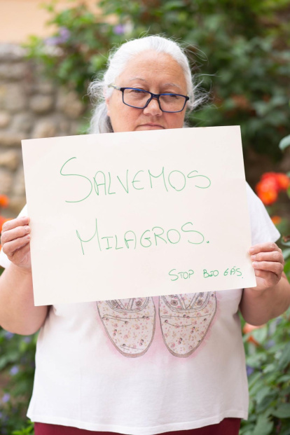 María Gloria Honrubia es vecina de Milagros