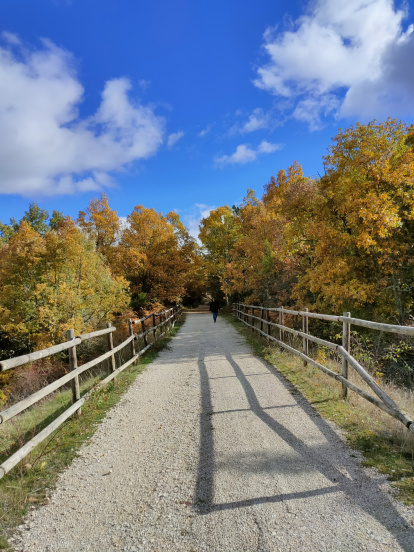 Vía Verde al paso por Urrez.
