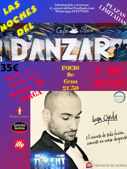 El D'Anzar' realizará cenas con espectáculo a partir del 5 de mayo.