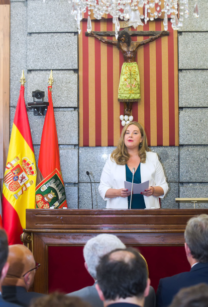 Instante de la toma de posesión de la nueva Corporación municipal.