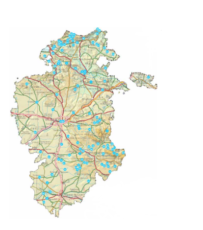 Los números son cada uno de los árboles elegidos como 'singulares' que forman parte de este proyecto