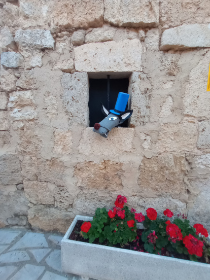 El lobo feroz se asoma a una ventana en Olmillos de Sasamón.