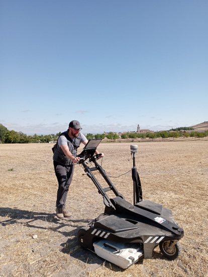 El uso de un georradar de alta resolución ha permitido documentar la planta completa de un posible edificio de culto paleocristiano.