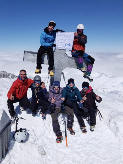 Grupo de montañeros del CDM Torruco.