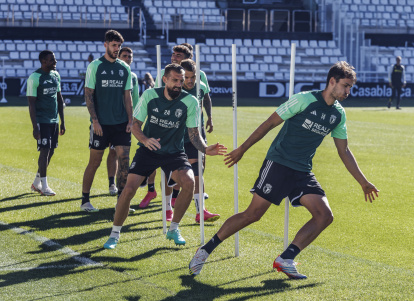 Bolo agradeció a la afición que acudiera al último entrenamiento en El Plantío antes del partido a dar su apoyo al equipo.
