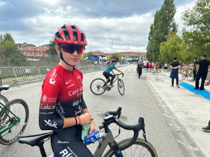 Andrea Velasco durante la prueba de Medina.