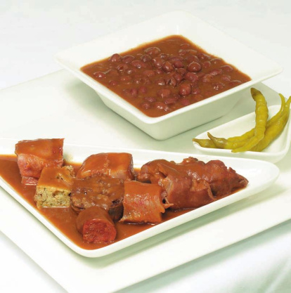 Olla podrida con alubia roja de Ibeas de Juarros.