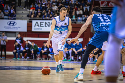 Miha Lapornoik fue el MVP del partido para el conjunto burgalés.