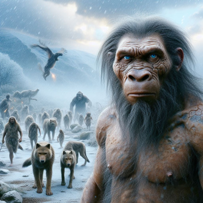 Colocar la palabra homo u homínido hace que revivan los protagonistas animados de El Planeta de los Simios.