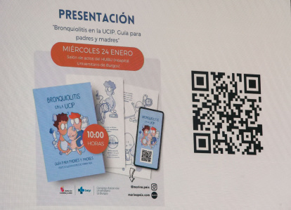 'Bronquiolitis en la UCIP. Guía para padres' se presentó ayer en el HUBU y ya se distribuirá entre los familiares de los niños que precisen ingreso en UCI.