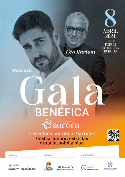 Cartel de la Gala Benéfica de la Fundación Aurora 