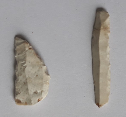 Piezas líticas enebrales