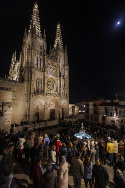 Imagen de la iluminación de la Catedral.