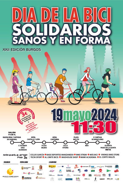 Cartel de la 22 edición del Día e la Bici.