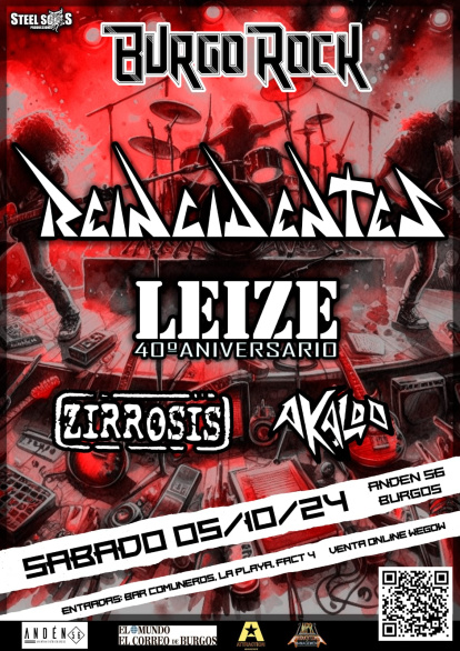 Cartel de la primera edición del festival BurgoRock.