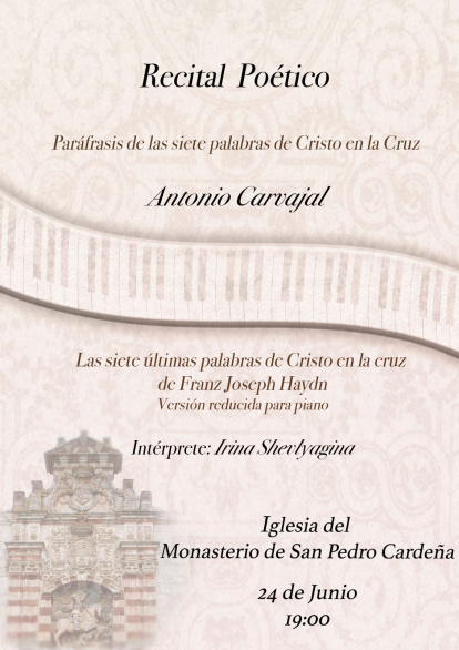 Cartel del recital poético.