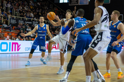 Jaume Lobo durante el partido en Fuenlabrada.