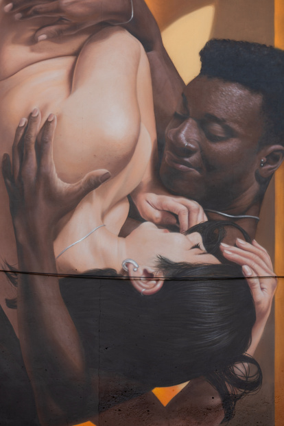 Detalle del mural 'EncaHouse'.