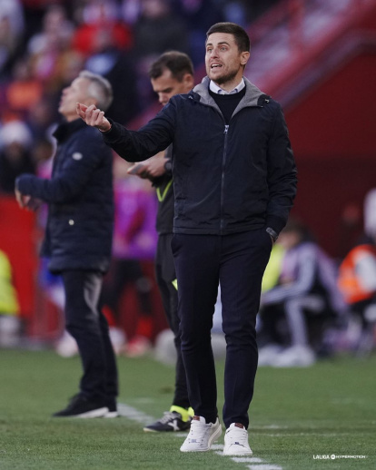 Imagen del partido entre el Granada y el Mirandés.