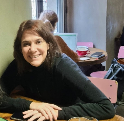 Olga llegó  a India en el año 2013.