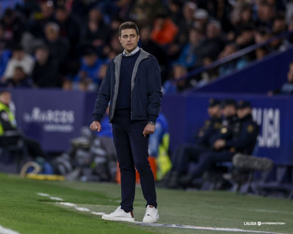 Imagen del partido entre el Levante y el Mirandés.